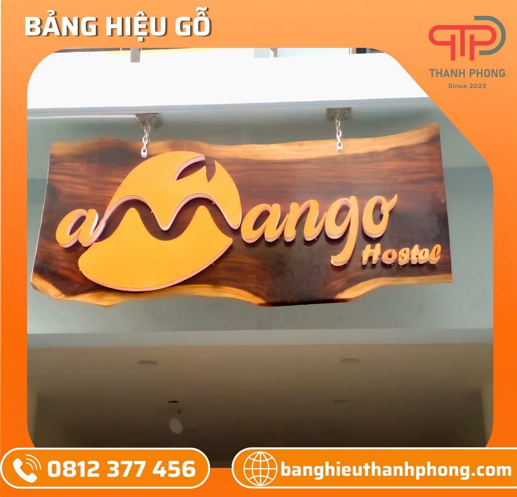 Bảng Hiệu Gỗ Chữ Nổi Quán Coffee