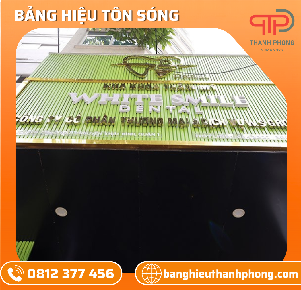 Bảng Hiệu Tôn Sóng Nha Khoa Thẩm Mỹ