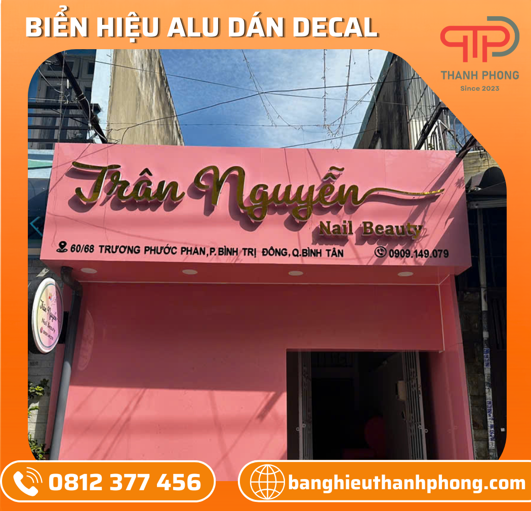 Bảng Hiệu Chữ Nổi Hắt Chân Tiệm Nail