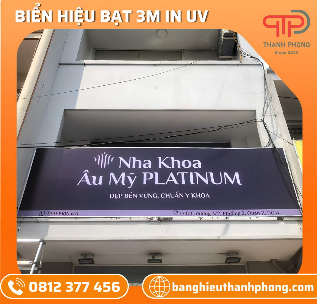 Bảng Hiệu Bạt 3M In UV Nha Khoa Thẩm Mỹ
