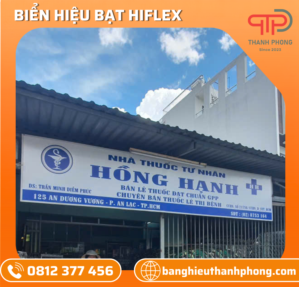Bảng Hiệu Bạt Hiflex Tiệm Thuốc Tây