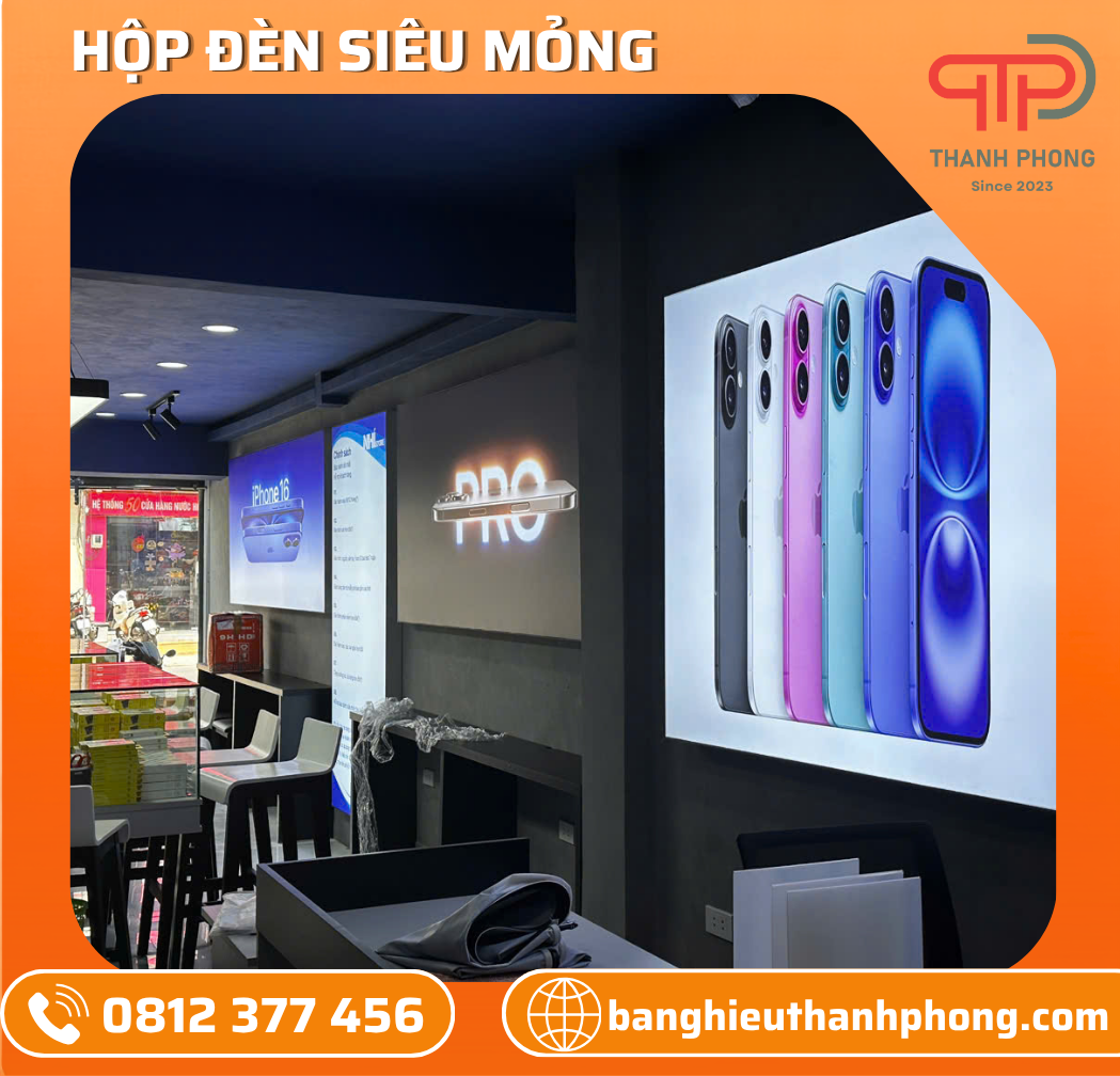Hộp Đèn Siêu Mỏng Store Điện Thoại