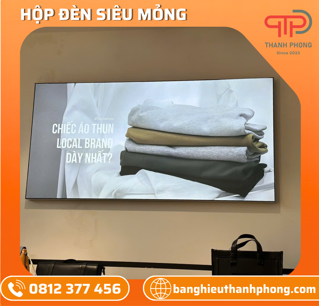Hộp Đèn Siêu Mỏng Shop Quần Áo