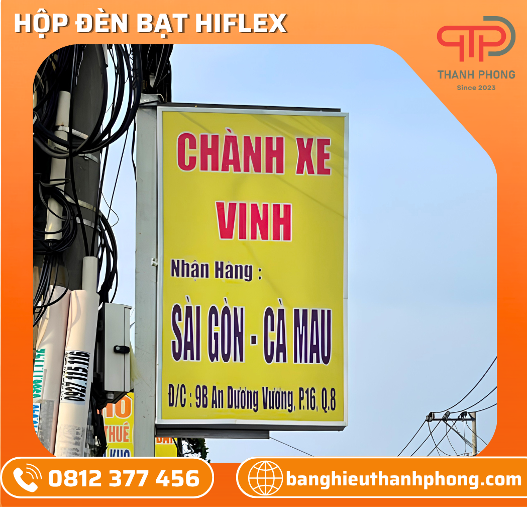 Hộp Đèn Treo Bạt Hiflex Chành Xe